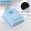 100A MPPT Solar Charge Controller Solar Panel Intelligent Regulator 12V