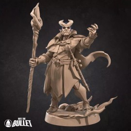Bite the Bullet Tiefling Warlock by Bite the Bullet 3D Printed DND mini D&D