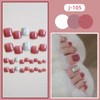SEMTIM Nail Tips, 24 Pieces, Thumb Nail Stickers, Foot False