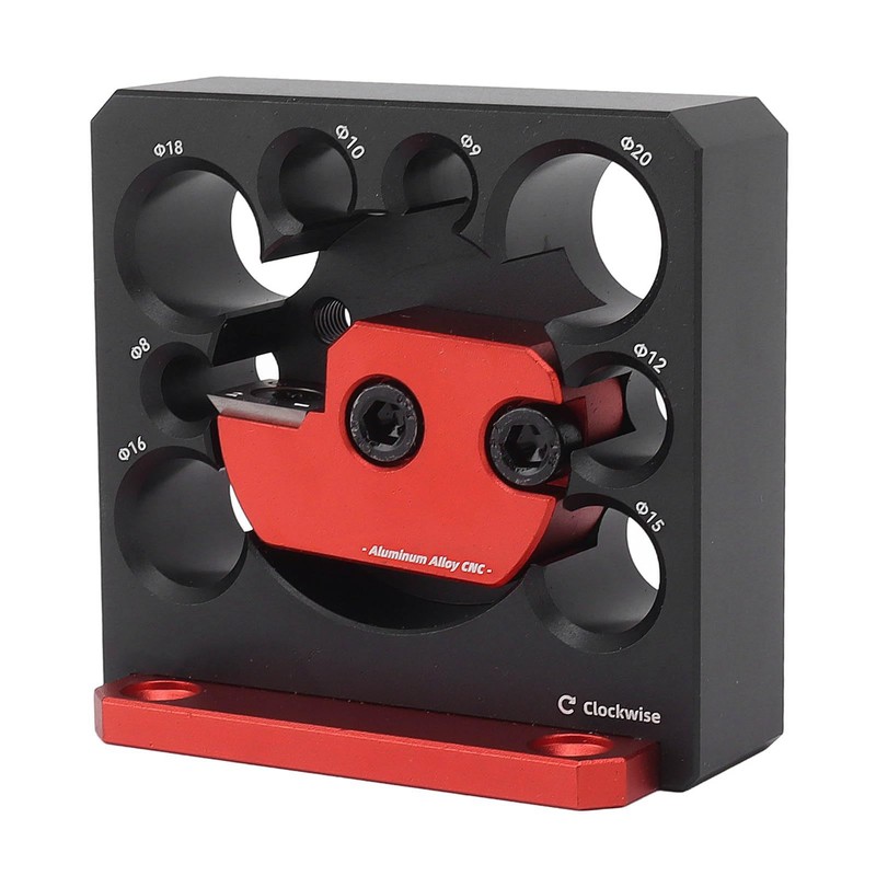 AUNMAS Wood Plug Cutter 8 Holes Adjustable Aluminum Alloy Dowel