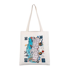 CMNIM Portugal Gifts for Women Portugal Tote Bag Portugal Lisbon Travel Gifts Portuguese Gifts Portugal Grocery Shoulder Bags(Portugal TB)