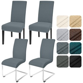 Alishomtll Chair Covers, Set of 4, Stretch Chair Covers for Swing Chairs, Universal Dining Room Chairs Cover, Washable, Removable Chairs, Protection for Kitchen, Banquet, Wedding, Hotel, Restaurant