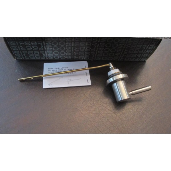Brizio NIB, Brizio 6948373 BN, Brushed Nickel Tank Lever, Front