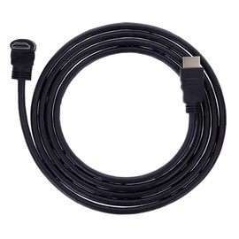 REY HDMI Male to HDMI Cable Ultra HD 4k High Speed 90° Bend 1M Angled