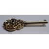 Vintage Universal Skeleton Furniture Cabinet Key Lock Polished Solid Brass