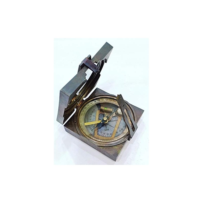 Antique London 1917 Compass,Brown Camping Compass, Gift Compass Antique Compass