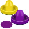 ONE250 Air Hockey Pushers and Purple Air Hockey Pucks, Goal