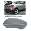 Grey Door Wing Mirror Cover Rearview Mirror Housing Replacement for