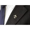 Salutto Lance Suit Lapel Stick Brooch Pin Silver