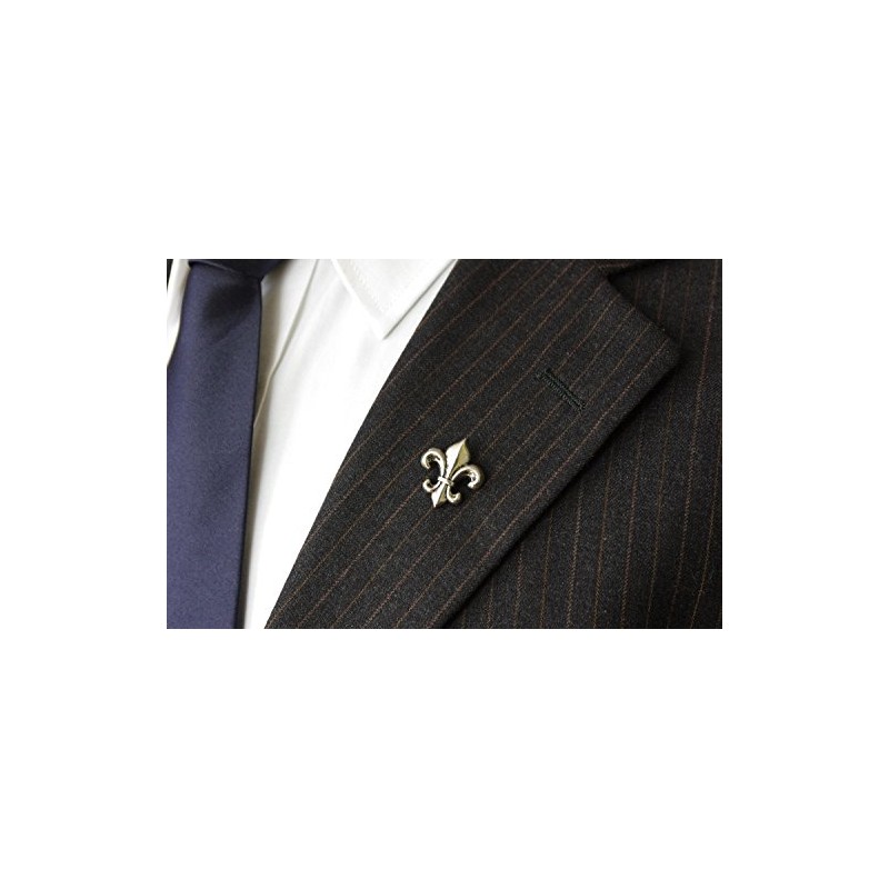 Salutto Lance Suit Lapel Stick Brooch Pin Silver