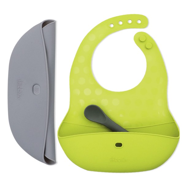 bblüv Baberos unisex para bebé, Lime, One Size