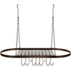 Sorbus Pot and Pan Rack for Ceiling 31" with 10