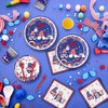 122 PCS 4th of July Plates and Napkins Sets, Independence