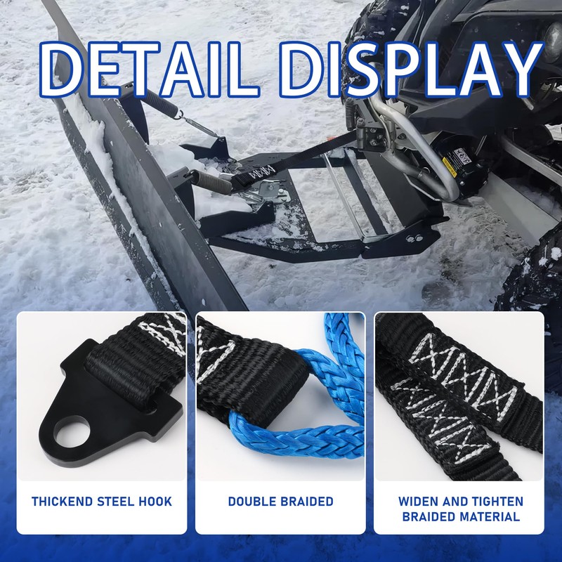 UCandy 64in Plow Strap for ATV UTV Winch, Heavy Duty