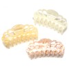 QinGoo Large Hair Clip, Hair Clip, White, Hair Clip, Firmly