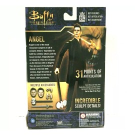 BST AXN Buffy the Vampire Slayer Angel Action Figure, BST AXN 5" Angel Toy, Articulated