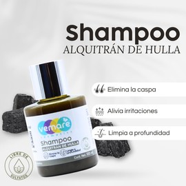 Vemare Cosmetics Shampoo de Alquitrán de Hulla Control Caspa 100ml