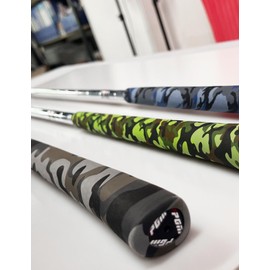 Accering Blue Camo Heat Shrink Wrap Tube for Fishing Rod Grip and Kitchen Supplies (φ30mm, L1.64ft, Blue Camo)