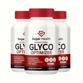 Sugar Health 3-Pack Sugar Health Glyco Optimizer Supports Blood Pressure & Health (180 Caps)