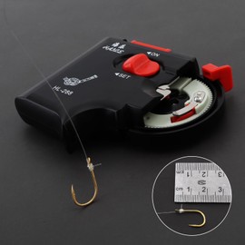 OriGlam Automatic Fishing Hook Tier Machine, Electric Device Fast Tying Tyer, Fishing Hook Line Tyer Machine Tying Device, Bundle Tie Knot Tools