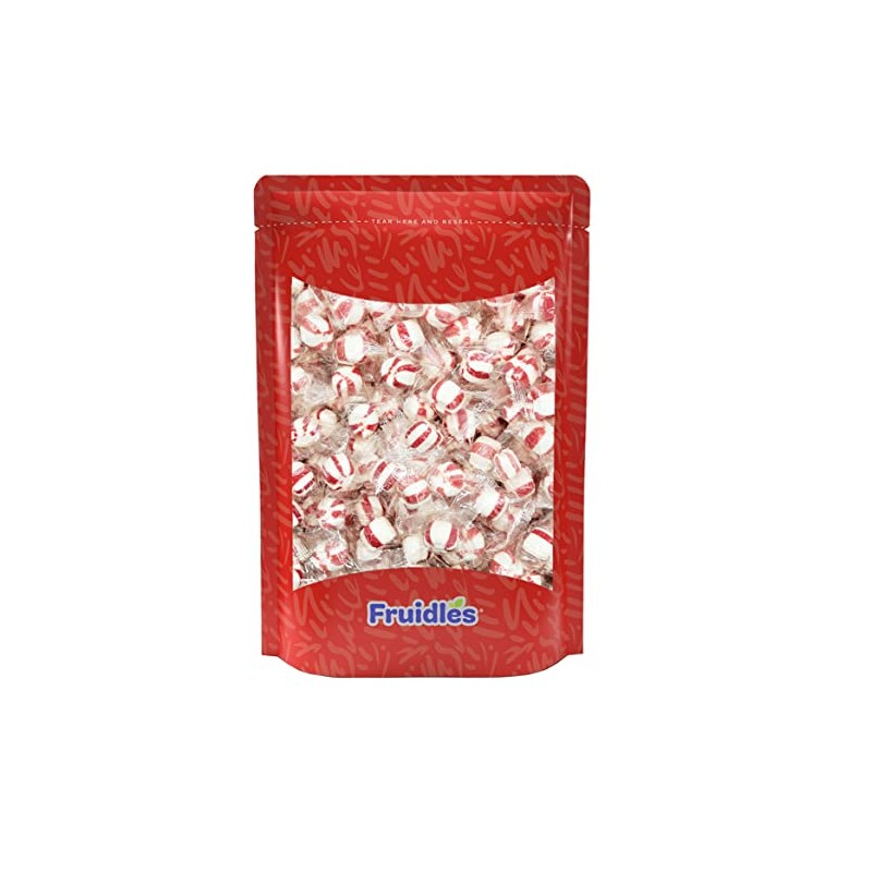 Fruidles Peppermint Puff Candy, After Dinner Mints, Fat-Free, Individually Wrapped