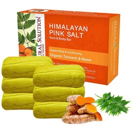 Natural Solution Himalayan Pink Salt, Turmeric and Neem Soap Bar (6-Pack)