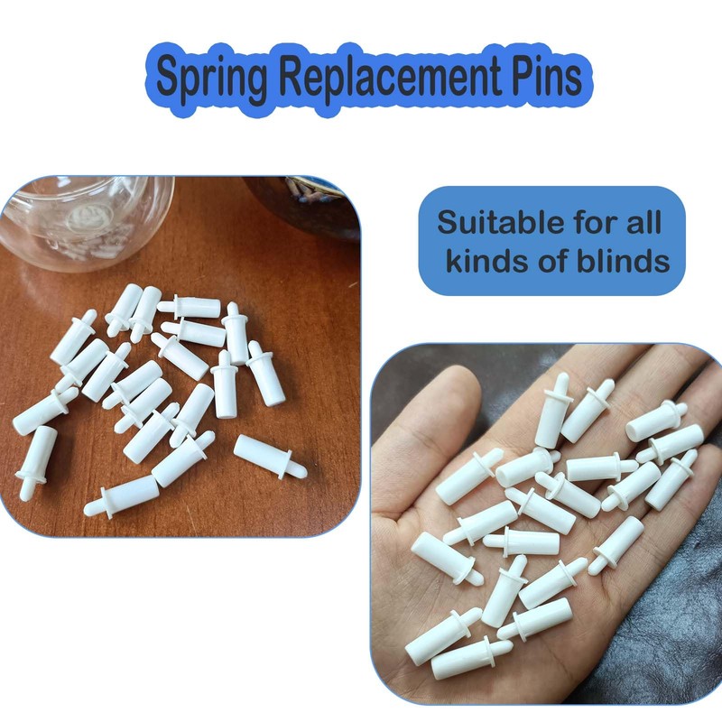 Loimon 20 Pcs Shutter Louver Repair Pins,Blind Bolt, Replacement Pins,Universal