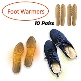 Foot Toe Warmer Insoles Up to 8 Hours Heating Time Disposable Heated Air Activated Warm Pad for Winter Hiking, Skiing, Outdoor Activities, Fishing, Hu