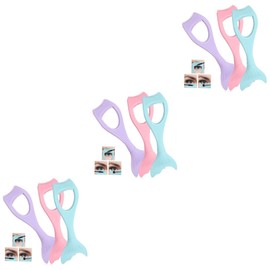 LALAFINA 9 Pcs Eyeliner Auxiliary Artifact Eyelash Mascara Guard Lash Guard for Applying Lashes Mascara Shield for Eye Mascara Shield Applicator Lash Tool Silica Gel Protection Eyelash Comb