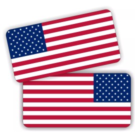 Unbranded/Generic American Flag Hard Hat Helmet Stickers | Decals Labels USA Flags Old Glory 1x2