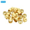 PATIKIL 25pcs 8mm Tube OD Brass Compression Sleeve Ferrules Brass