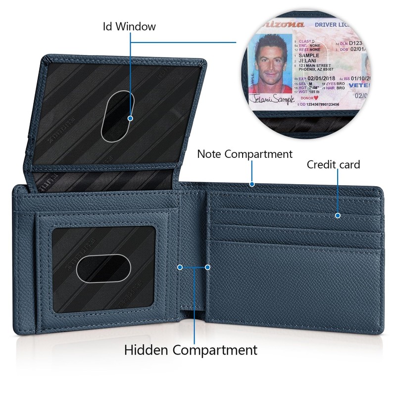 RUNBOX Wallet for Men and Women Slim Rfid Leather 2