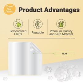 TransOurDream Easy Cut Stencils for Crafts (12"x12", 20 Sheets) Reusable Acetate Mylar for Vinyl Cutting Plastic Blanks Sheets for Spray Painting, Drawing (PET-20)