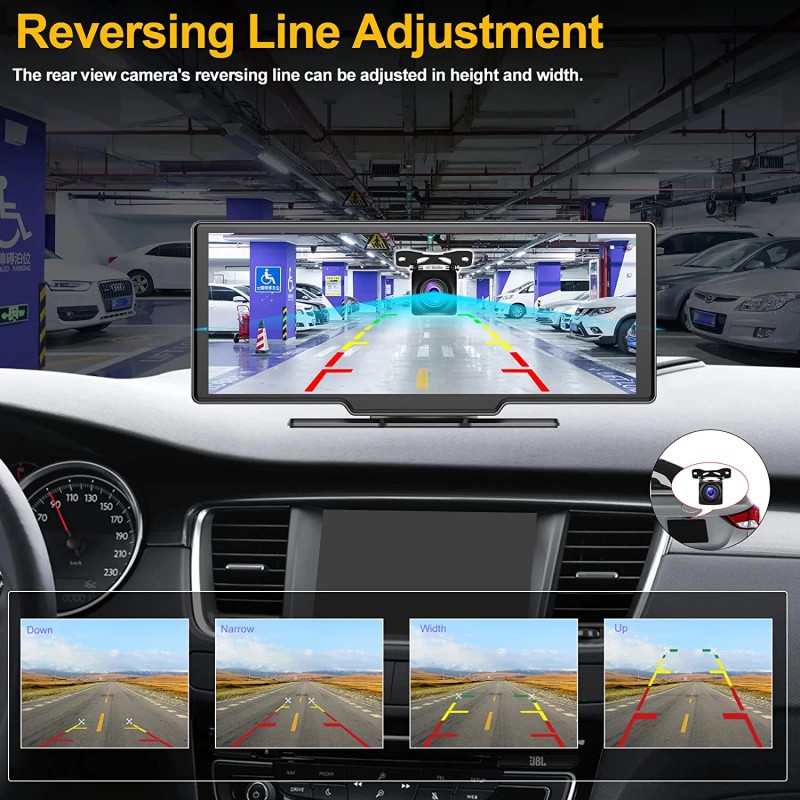 PODOFO 2K Car DVR Video Wireless 9.3 Dash Camera Carplay