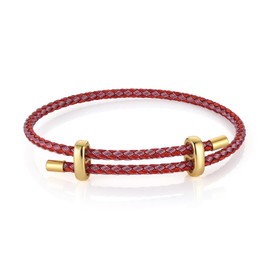 Adjustable Steel Wire Bracelet With Titanium Buckle For Valentine'S Day Lucky Jewelry, A Fashionable Gift For Men, Women, Couples, And Friends, Standard, Stainless Steel, no gemstone