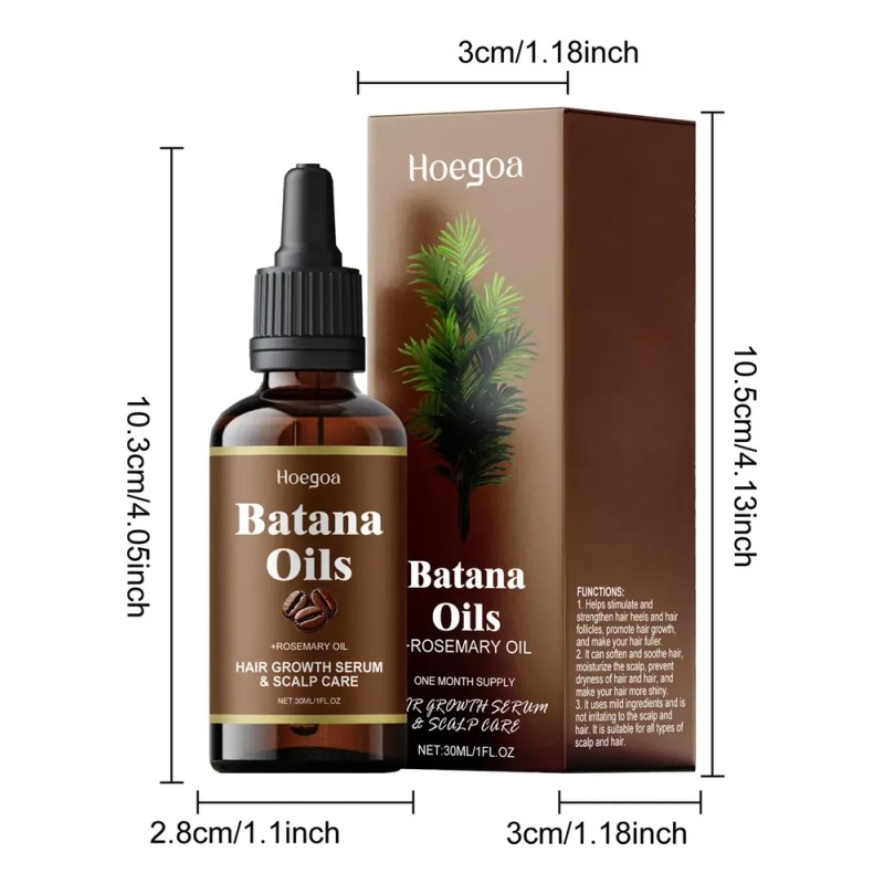 3pcs Aceite De Batana,mejora El Brillo Del Cabello Y La