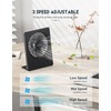 Zuvas Desk Fan Battery Operated, Rechargeable 180°Tilt Folding Personal Ultra