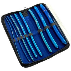 New Premium Hegar Dilator Sound Set Ultrasmooth Titanium Coated 8 Pcs Double Ended Anti Magnetic (Cynamed)