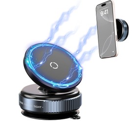 DreamBee Ultra Vacuum Magnetic Suction Car Phone Holder, 360° Adjustable Car Holder for MagSafe, for iPhone16/15/14/13/12, for Smooth Surfaces (Adhesive-Free&Charging-Free at The Bottom)
