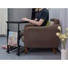AIZ Overbed Table, Height Adjustable Sofa Side Slide Under Table,