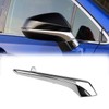 Chrome Left Driver Side Car Rearview Mirror Strip Trim For