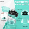 Water Bottle 1 Litre, Water Bottle with Straw, Sports Water