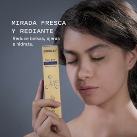 Botanicus Serum Contorno de Ojos con Ácido Hialurónico, Té Verde, Péptidos y Vitamina C 40ml, Hidratante Reafirmante Antiedad, Reduce Bolsas, Ojeras y