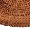2 PCS Round Rattan Basket Unique Texture Hand Woven Process