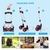 LEADALLWAY Dolly Cart Folding Hand Truck and Dolly,Steel Portable Cart