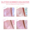 Highlighter Powder Palette, Shimmer Glitter Highlighter, High-End Highlighting Palette, Highlighting