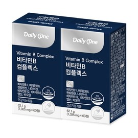 Daily One Vitamin B Complex 1,035mg x 60 tablets x 2 bottles / 데일리원 비타민B 컴플렉스 1,035mg X 60정 2통