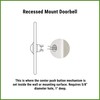 Waterwood Solid Brass Small Hammered Plate Doorbell in Antique Finish