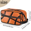Retro Basketball Travel Toiletry Bag for Boys Men, Waterproof Hanging