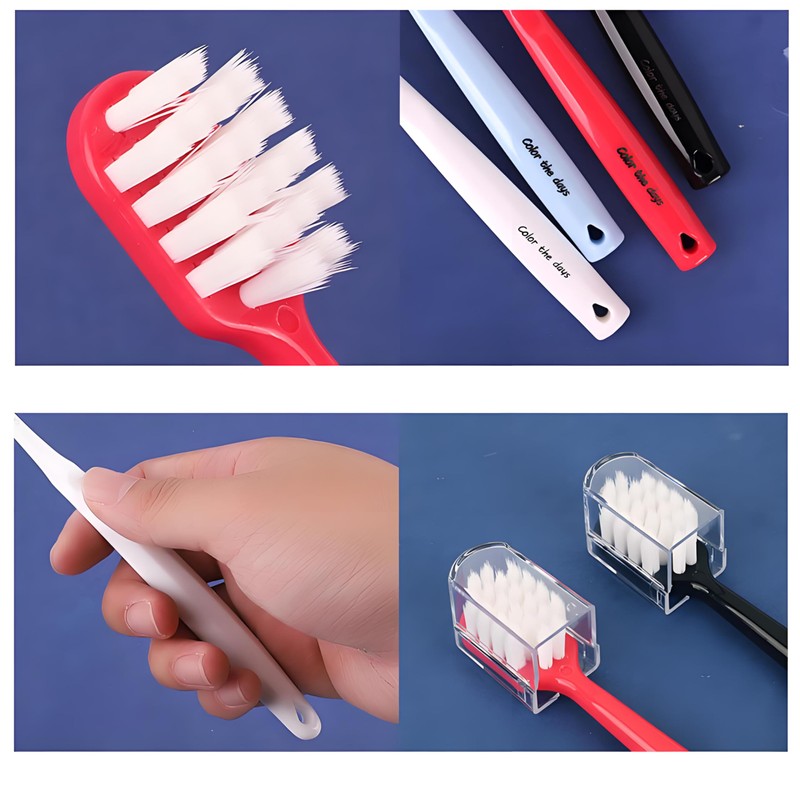 FWCXKK 4PCS Ultra Soft Silk Toothbrush for Adults Extra Soft